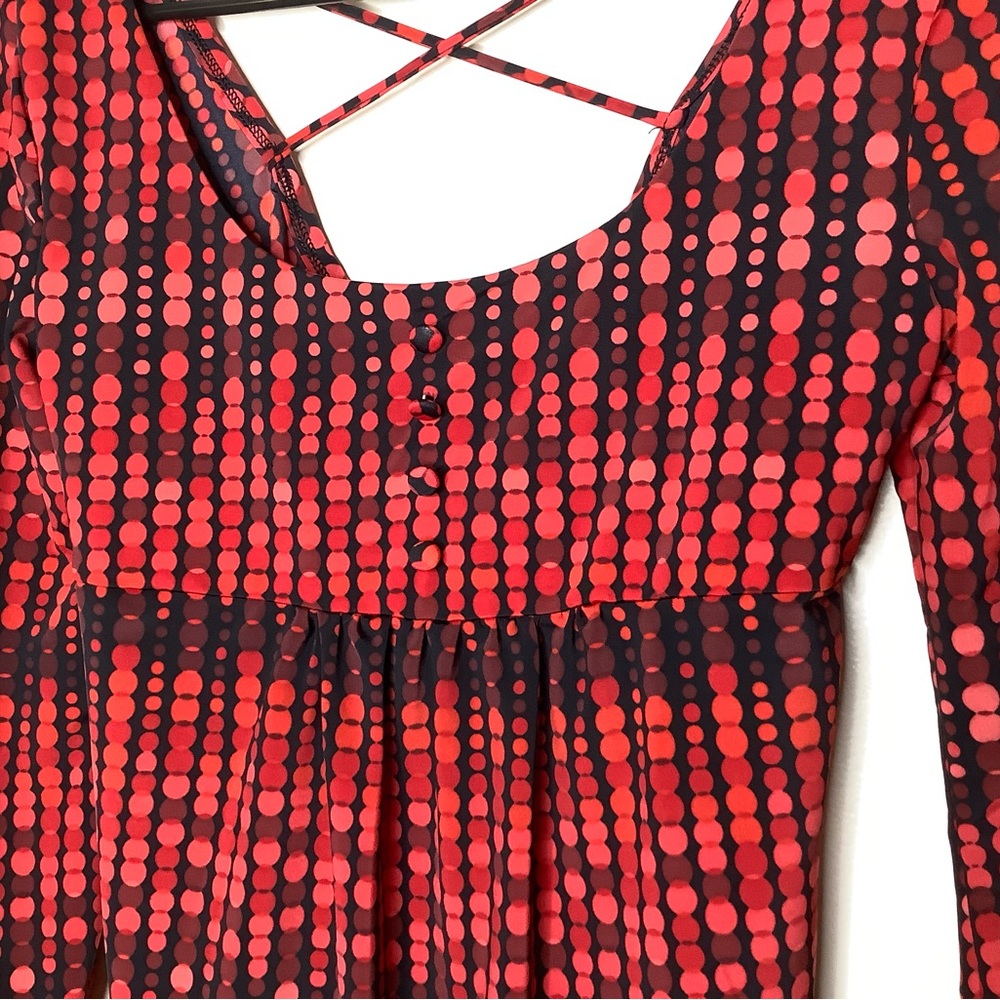< No Boundaries Y2K Polka Dot Top > - Picture 4 of 5